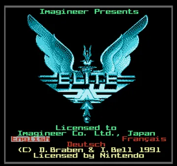 Elite (USA) (Proto) screen shot title